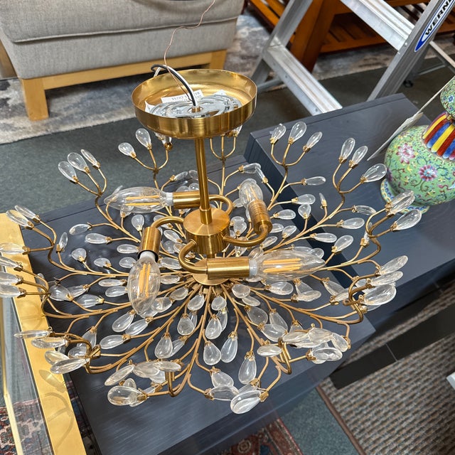 Vienna Full Spectrum Brielle Semi Flush-Mount For Sale - Image 4 of 12