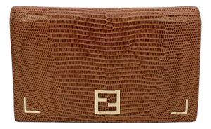 Fendi Tan Lizard Wallet