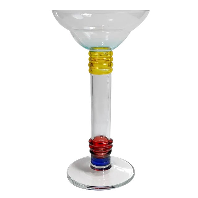 Vintage Postmodern Glass Vase from Leonardo, 1990s For Sale