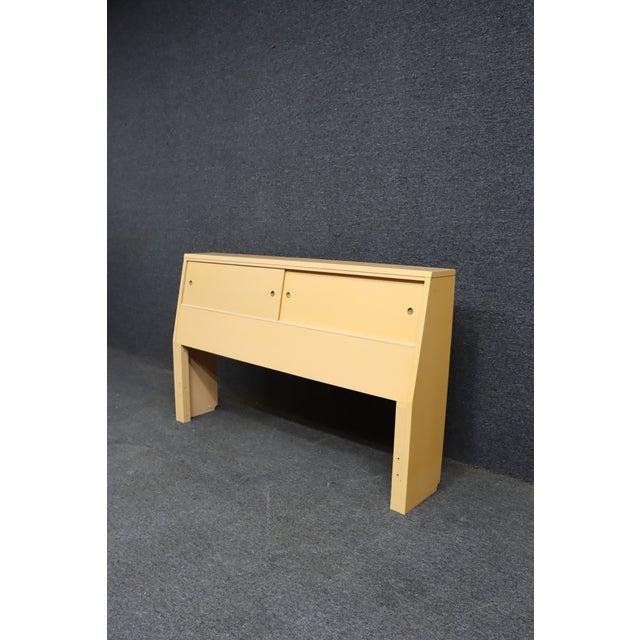 Mid 20th Century Mid-Century Modern Painted Double Headboard Attributed to American of Martinsville For Sale - Image 5 of 8