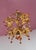 Small Italian Chandelier in Gilt Metal with Leaves and Flowers, 1960 For Sale - Image 4 of 8