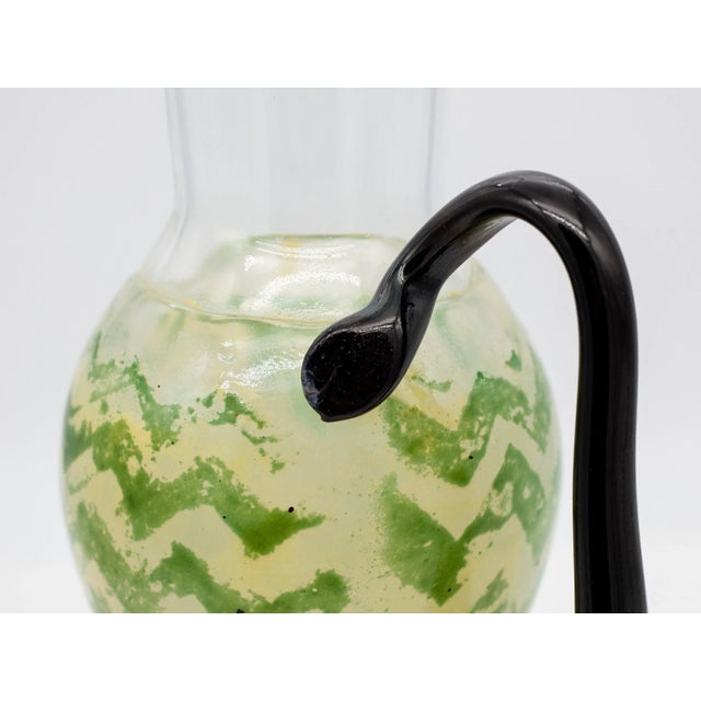 Mid-Century Modern Safari Glass Pitcher by Kjell Engman for Kosta Boda, Sweden, 1994 For Sale - Image 3 of 9