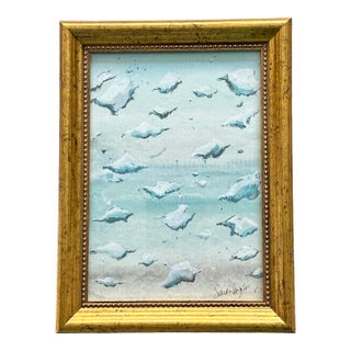 Blizzard Drops Watercolor Painting by Sandra Wriight For Sale