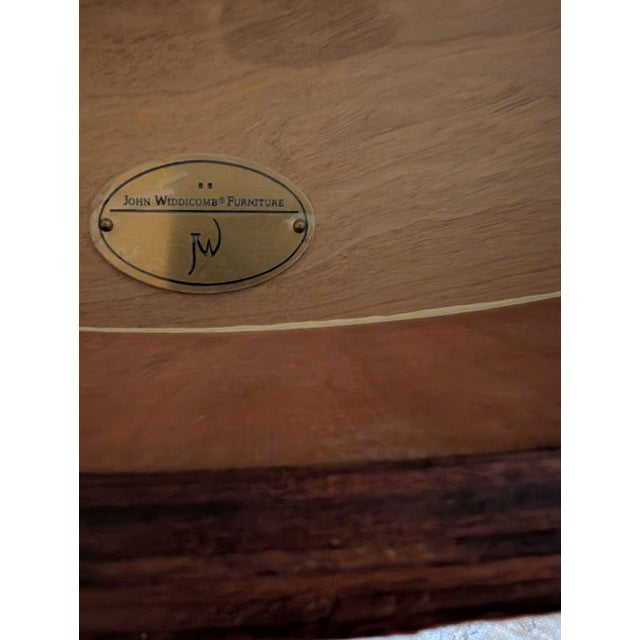 Late 20th Century John Widdicomb Biedermeier Style 48" Round Extendable Dining Table For Sale - Image 11 of 15