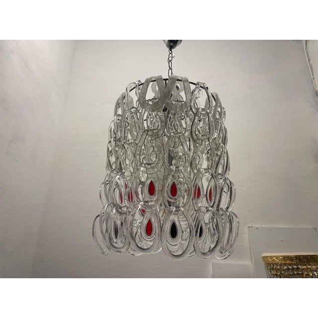 Murano Glass Giogali Chandelier by Angelo Mangiarotti, 1970s For Sale - Image 12 of 14