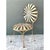 Vintage Heavily Distressed Francois Carre Sunburst Metal Chair For Sale - Image 10 of 12