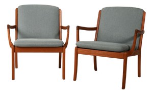 Senator Armchairs by Ole Wanscher for Cado, 1960s, Set of 2