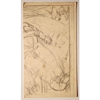 Gabriele Galantara, Guerriglia-Battle, Drawing in Pencil, 1910s For Sale