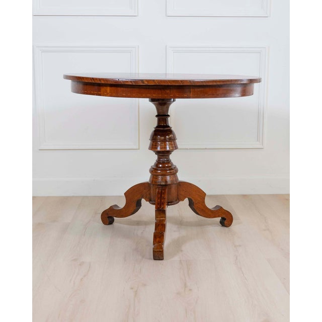 Early 19th Century Italian Early 19th Century Round Inlaid Table For Sale - Image 5 of 6