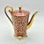 Vintage Ruby Red Porcelain Coffee Service with Gilt Romantic Fragonard Scene from Limoges, 1970s, Set of 13 For Sale - Image 9 of 18