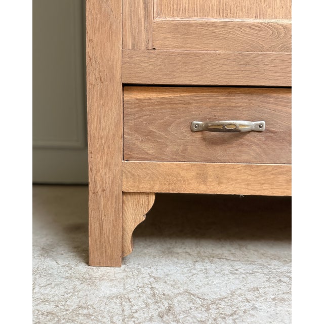 Wood Art Deco Oak Bonnetière, 1930s For Sale - Image 7 of 14
