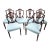 Antique Mahogany Dining Chairs Federal Hepplewhite Shield Back Set of 6 For Sale