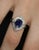 Late 20th Century Rare 2.39ct Gia Burma No Heat Sapphire & 0.55ct Platinum Ring, Size 6 For Sale In New York - Image 6 of 16