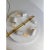 Traditional Italian White Graniglia" Budino"Murano Glass Flush Mount in 70' Style With Green Trimming For Sale - Image 6 of 6