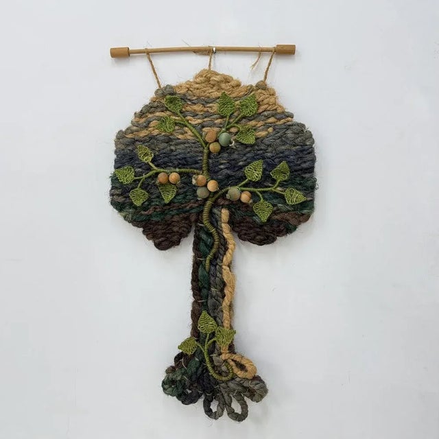 Vintage Tree Wall Tapestry, 1970s For Sale - Image 4 of 18