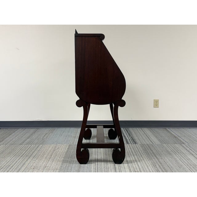 Wood Antique Mahogany Writihg Desk With Lots of Patina For Sale - Image 7 of 11