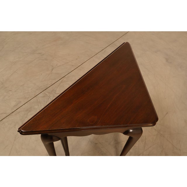 Mid 20th Century Mid 20th Century Kittinger Colonial Williamsburg Mahogany Drop-Leaf Napkin Table For Sale - Image 5 of 18