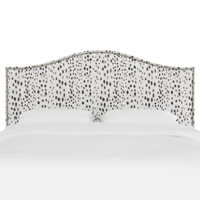 Transitional Ashland Headboard in Ivory Brush Cheetah, King For Sale - Image 3 of 6