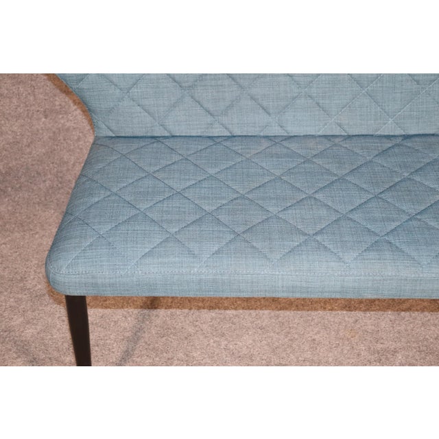 Sky Blue Mid 20th Century Adorable Mid-Century Style Bench For Sale - Image 8 of 9