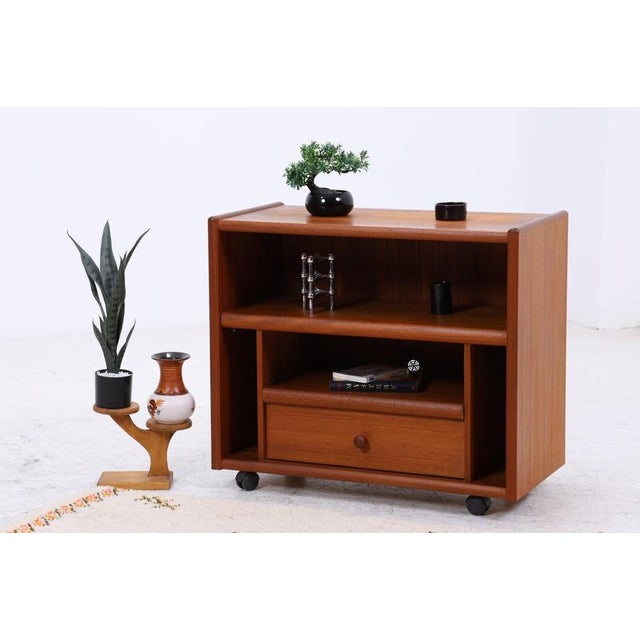 Vintage Teak Record Cabinet, 1970s For Sale - Image 16 of 16