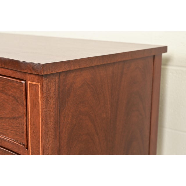 Kindel Furniture Federal Inlaid Mahogany Sideboard Credenza, Newly Refinished For Sale - Image 11 of 17