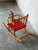 Pine Rocking Horse Toy With Red Seat Danish Mid-Century Modern 1960s For Sale - Image 9 of 10