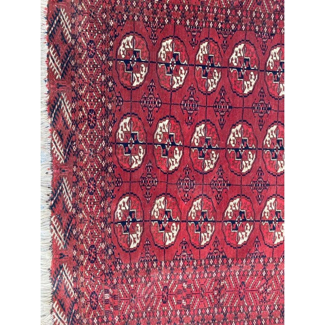 Vintage Turkmen Bokhara Back, 1930s For Sale - Image 3 of 17