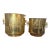 Set of Large Brass MCM Chinoiserie Cachepots For Sale