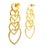 1990s 1990s Pair of 18k Gold Diamond Heart Cascade Chandelier Earrings, 3 Carats For Sale - Image 5 of 13