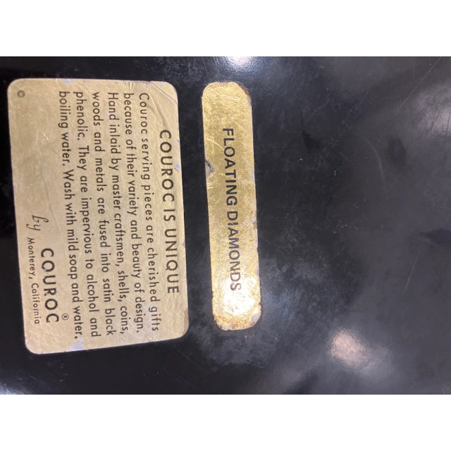 Mid-Century Modern 1960s Couroc Tray, Monterey For Sale - Image 3 of 3