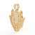 Modern 10K Yellow Gold Devil Pendant 4-1/2 Cttw For Sale - Image 3 of 3