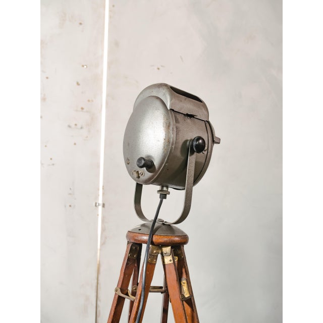 Vintage French Theater Spotlight Floor Lamp, 1950s For Sale - Image 14 of 18