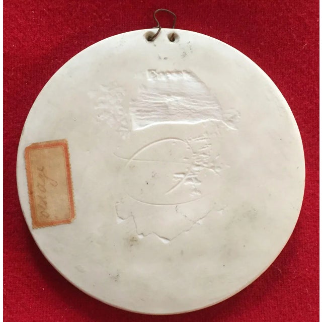 Ceramic 19th Century Bing & Grondahl Parian Bisque Neoclassical Wall Plaque Symbolizing For Sale - Image 7 of 9