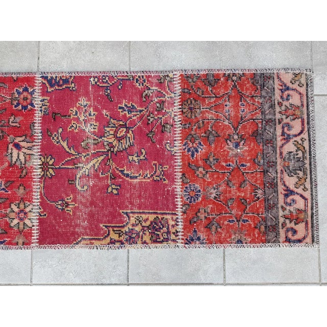 Decorative Vintage Wool Handmade Rug For Sale - Image 4 of 10