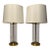 Vintage Ralph Lauren Glass and Brass Table Lamps - a Pair For Sale