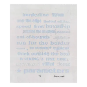 1990s Shannon White Borderline Serigraph