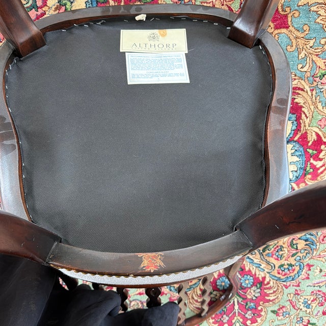 English Set of 8 Althorp Living History Collection Dining Chairs For Sale - Image 3 of 3