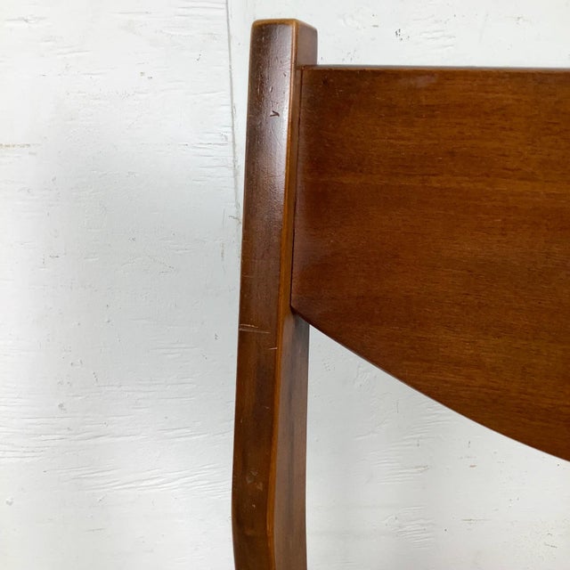Mid-Century Modern Walnut Dining Chair For Sale - Image 9 of 12