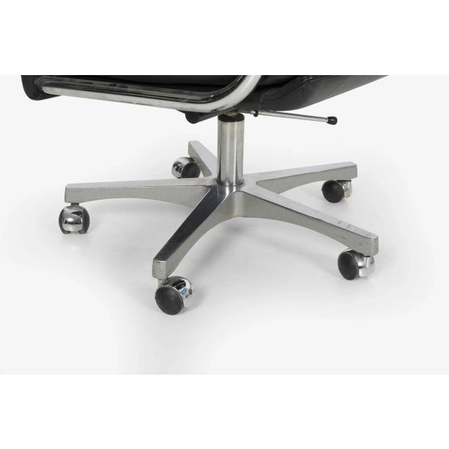 Frank Mariani Leather Desk Chair For Sale - Image 9 of 13