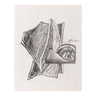 Seymour Lipton Sculpture Study Sketch, 1980 For Sale