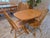 Wood Hunt Country Furniture Oak Dining Extension Table & Chairs For Sale - Image 7 of 12