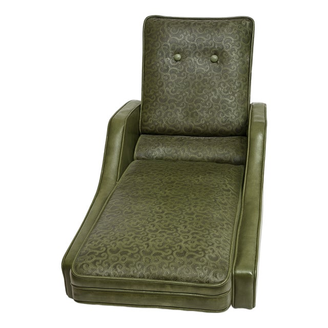 1960s Mid-Century Modern Chaise Lounge / Therapy Couch. Vintage McM. For Sale