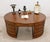 Victorian Oval Partners Desk in Walnut For Sale - Image 4 of 14