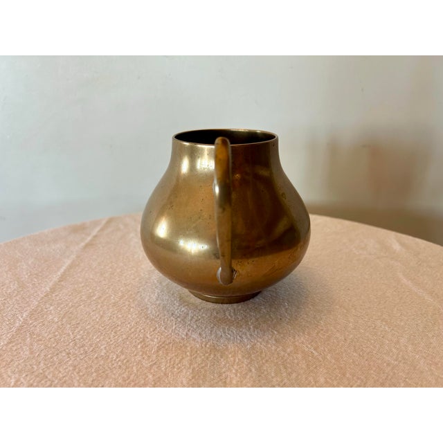 Mid 20th Century Small Brass Pot For Sale - Image 4 of 6