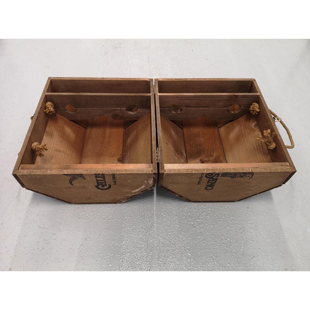 Beige Wooden Wine Box, 1960s For Sale - Image 8 of 13