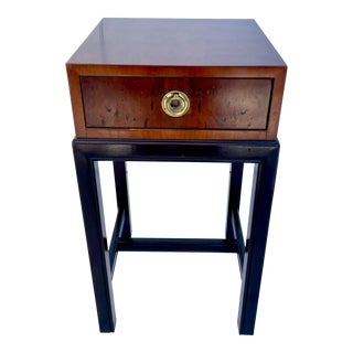 Vintage Hendredon Aston Court Burled Wood Side Table For Sale