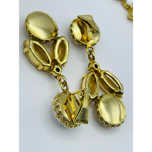 1950s 1950s Schreiner New York, Signed Demi-Parure, Necklace & Earrings Set - 3 Pieces For Sale - Image 5 of 8