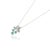 Art Deco 18k Gold Emerald Dangling Pendant Necklace With Diamonds For Sale - Image 3 of 12