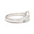 Modern Diamond .20ctw Bypass Ring, 18k White Gold, Ring Size 5.5 For Sale - Image 3 of 7