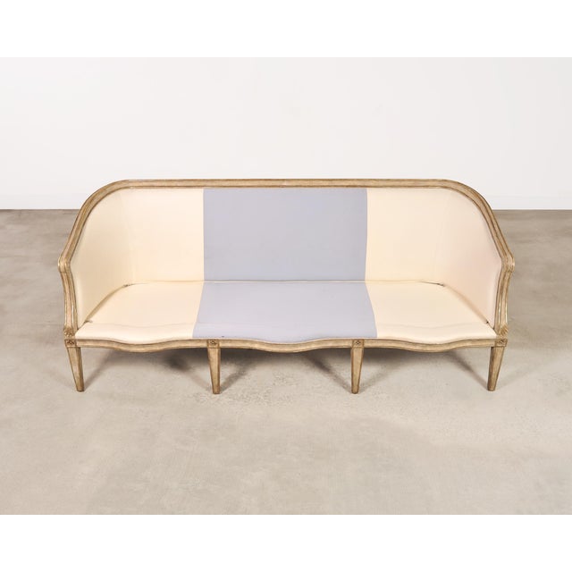 Dennis & Leen Neoclassical Style Italian Settee Cabriole Sofa For Sale - Image 10 of 17